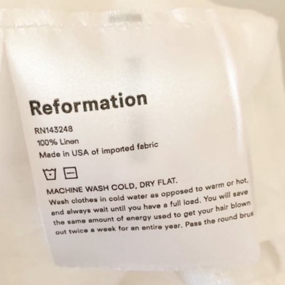 🍥REFORMATION CLAY DRESS WHITE - Picture 4 of 5